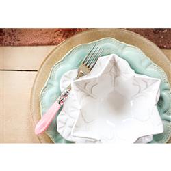 Aladdin Brilliant Modern Lilac Acrylic 5 Piece Flatware Place Setting|