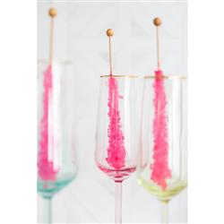 Rainbow Modern Classic Assorted Champagne Flute Glass - Set of 4|