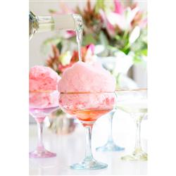 Rainbow Modern Classic Assorted Coupe Champagne Glass - Set of 4|