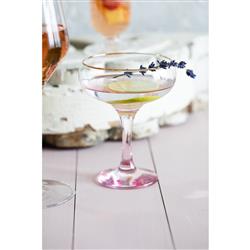 Rainbow Modern Classic Assorted Coupe Champagne Glass - Set of 4|