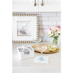 Rainbow Modern Classic Assorted Coupe Champagne Glass - Set of 4|