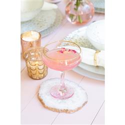 Rainbow Modern Classic Assorted Coupe Champagne Glass - Set of 4|