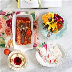 Incanto Stone Lace Modern White Stoneware Salad Plate|