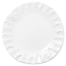 Incanto Stone Modern White Stoneware Assorted Canape Plates - Set of 4|