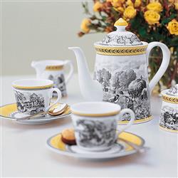 Audun Ferme French Country White Porcelain Coffeepot|