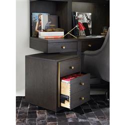Curtis Industrial Loft Brown Oak Wood Office Cabinet|