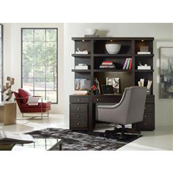 Curtis Industrial Loft Brown Oak Wood Office Cabinet|