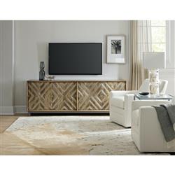 Rosie Rustic Lodge Brown Mango Wood Iron Base Media Cabinet|