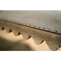 Sara French Country Grey Upholstered Brown Wood Bedroom Bench|