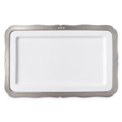 MATCH Modern Viviana Rim White Ceramic Dinnerware Collection|