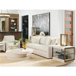 Ventana French Country White Round Coffee Table|