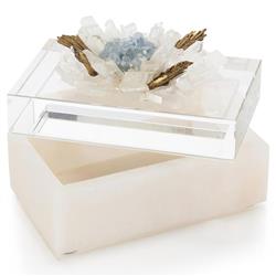John-Richard Modern Classic Clear Crystal Box Quartz Rectangular Decorative Box|