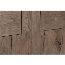 Brissy Rustic Lodge Brown Oak Wood Rectangular Coffee Table|