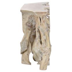 Prescy Coastal Beach Natural Teak Wood Root Console Table - Small|