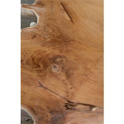 Prescy Coastal Beach Natural Teak Wood Root Console Table - Small|