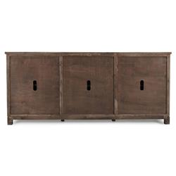 Andy Coastal Beach Cream Reclaimed Wood Sideboard|