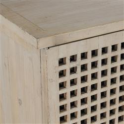 Andy Coastal Beach Cream Reclaimed Wood Sideboard|