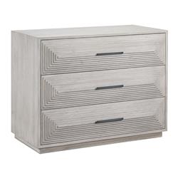 James Modern Classic Grey 3 Drawer Wood Dresser|