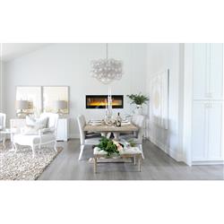 Muriel Clear Resin Bubbled Brass Chain Chandelier|