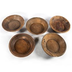 Phil Rustic Lodge Brown Wood Decorative Round Bowl|