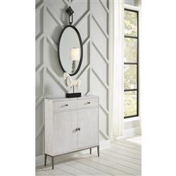 Leland Modern Classic Brown Iron Round Wall Mounted Mirror|