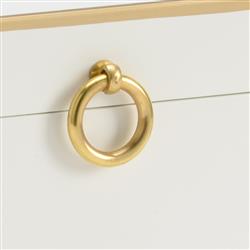 Celeste French Gold Accent Cream Wood Decorative Box|