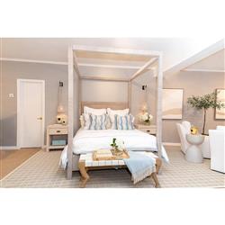 Celeste French Gold Accent Blue Wood Decorative Box|