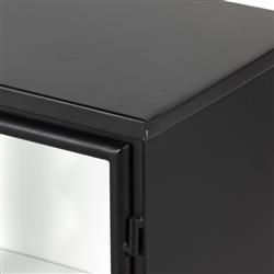 Corden Modern Classic Black Iron Windowpane Sideboard|