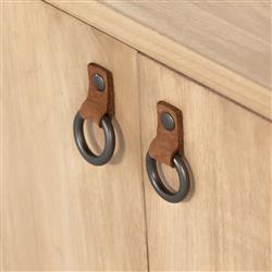 Luca Coastal Beach Beige Dry Wash Wood 2 Drawer 3 Door Media Console|