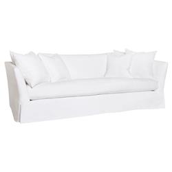 Cisco Home Seda Denim White Slipcovered Sofa - 84"W|