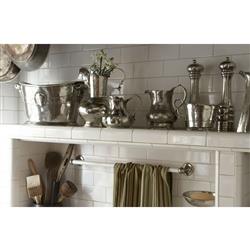 Vintage French Silver Pewter Ice Bucket|