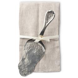 Vintage French Silver Pewter Pastry Server|