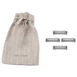 Tavola Modern Silver Pewter Knife Rest - Set of 4|