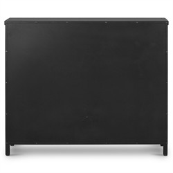 Elizabeth Modern Classic Black Iron Office Cabinet - Small|