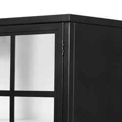 Elizabeth Modern Classic Black Iron Office Cabinet - Small|