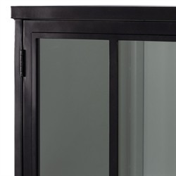 Elizabeth Modern Classic Black Iron Office Cabinet|