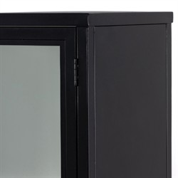 Elizabeth Modern Classic Black Iron Office Cabinet|