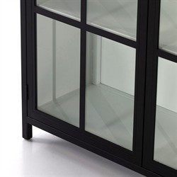 Elizabeth Modern Classic Black Iron Office Cabinet|