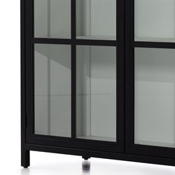 Elizabeth Modern Classic Black Iron Office Cabinet|