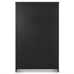 Elizabeth Modern Classic Black Iron Office Cabinet|