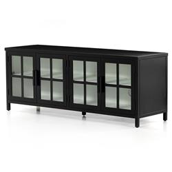 Elizabeth Modern Classic Black Iron Media Cabinet|