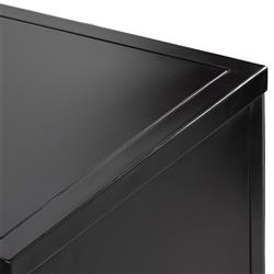 Elizabeth Modern Classic Black Iron Media Cabinet|