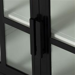 Elizabeth Modern Classic Black Iron Media Cabinet|