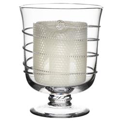Juliska Amalia French Country Clear Bohemian Glass Hurricane Candleholder|