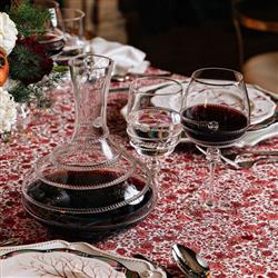 Juliska Amalia Light Body Modern Classic Clear Bohemian Red Wine Glass|