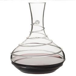 Juliska Amalia Modern Classic Clear Bohemian Glass Wine Decanter|