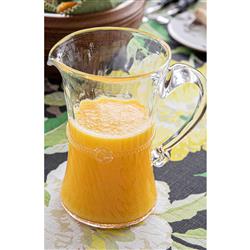 Juliska Graham Modern Classic Clear Glass Bar Pitcher|