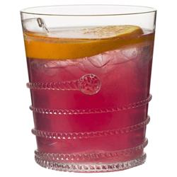 Juliska Amalia Modern Classic Clear Bohemian Double Old Fashioned Glass|