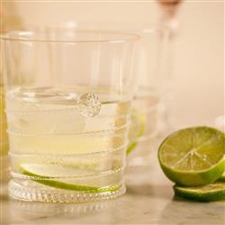 Juliska Amalia Modern Classic Clear Bohemian Double Old Fashioned Glass|