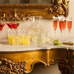 Juliska Amalia Modern Classic Clear Bohemian Highball Glass|